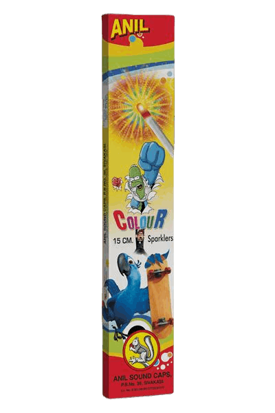 15 CM. COLOUR SPARKLERS